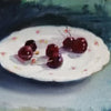 Plate With Cherries