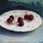 Plate With Cherries