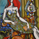 Seated Model With Lamp