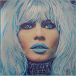 BB in blue on brusch alu