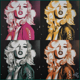 Brigitte CRI peint pop art
