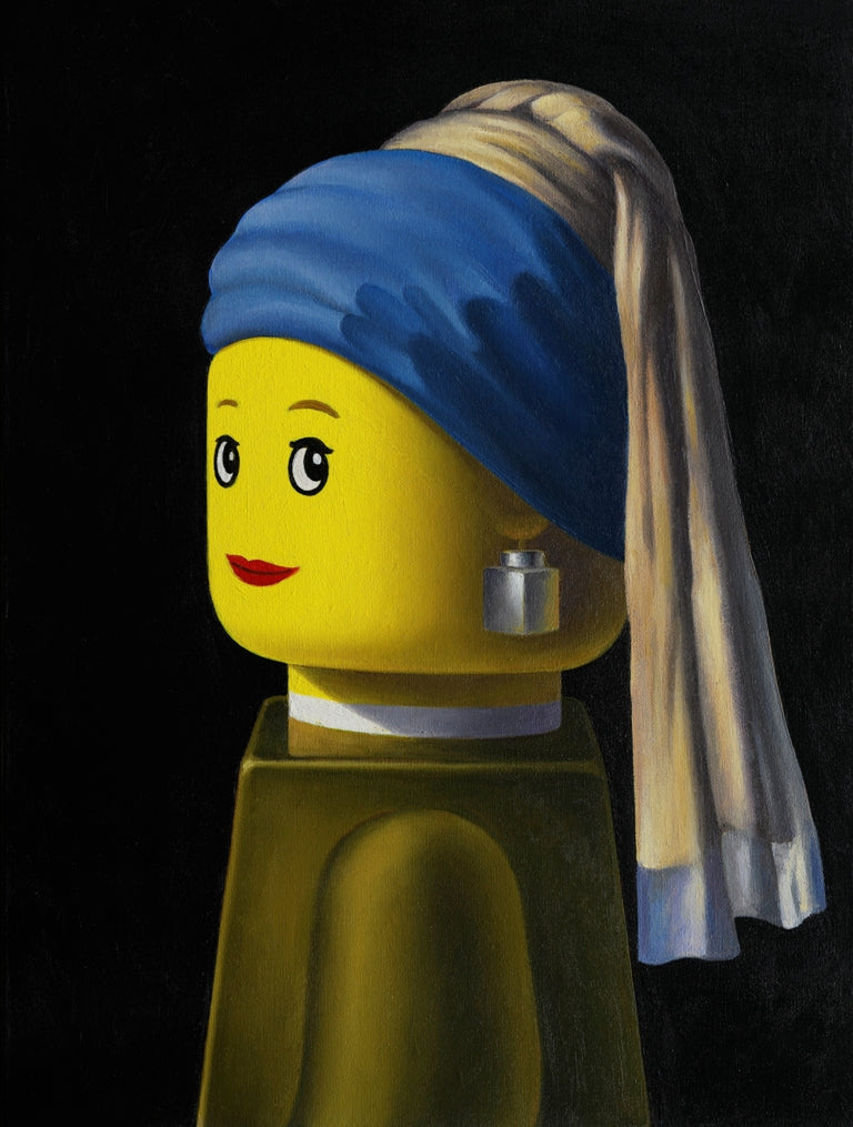 Girl with brick earring