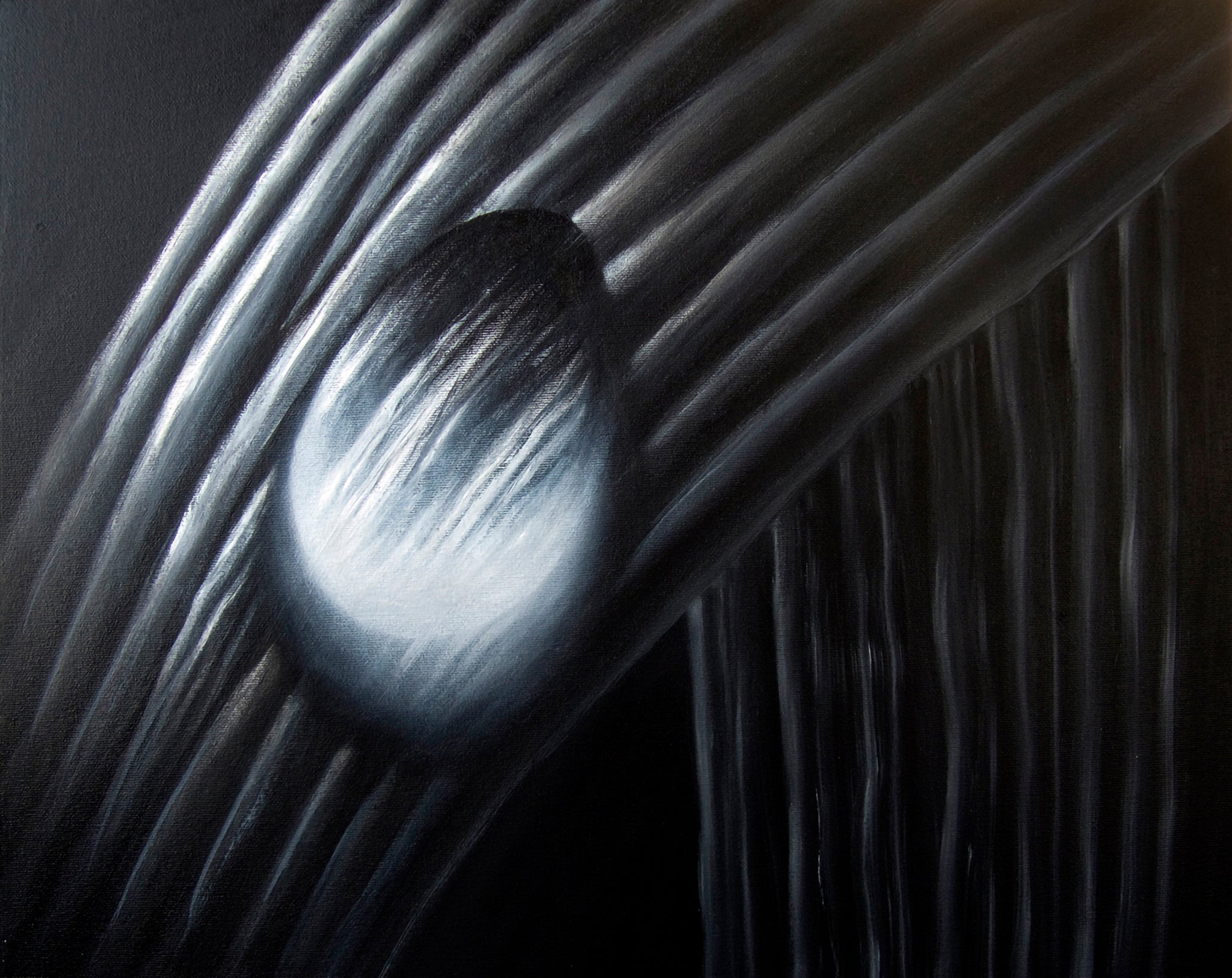 Black And White Droplet