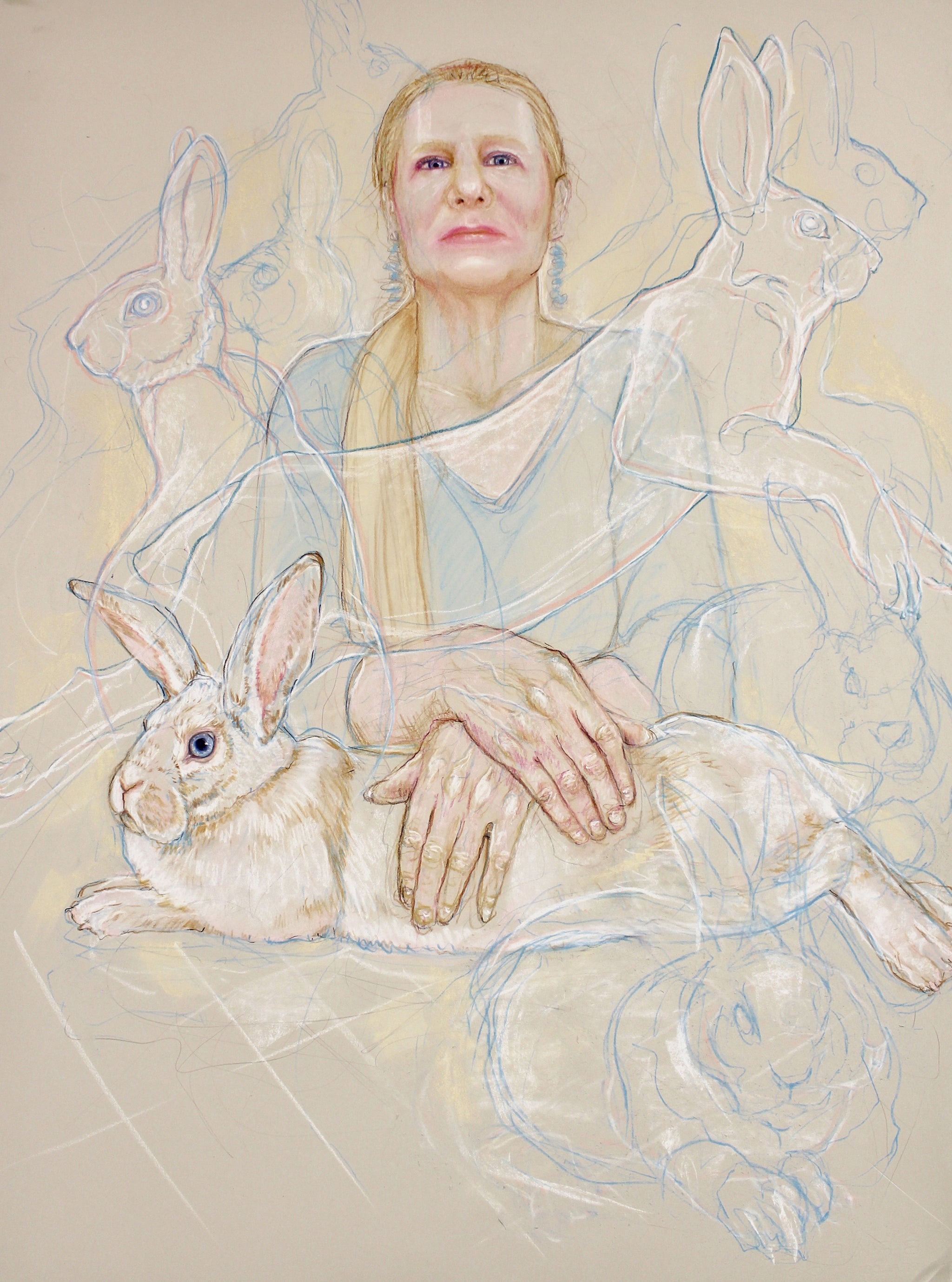 Alice With The White Rabbit