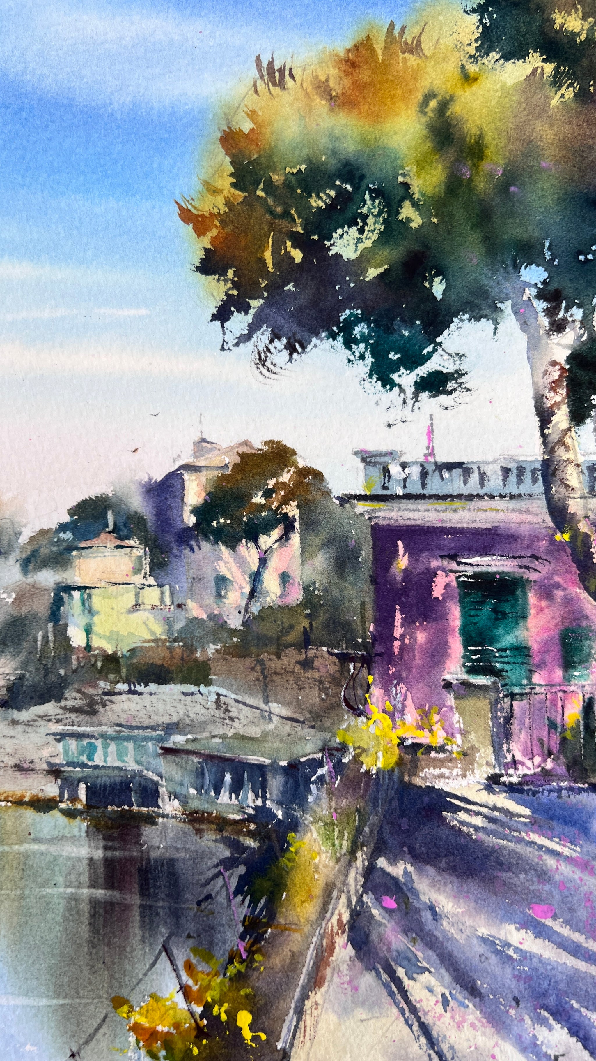 Blue Italian Morning. Liguria