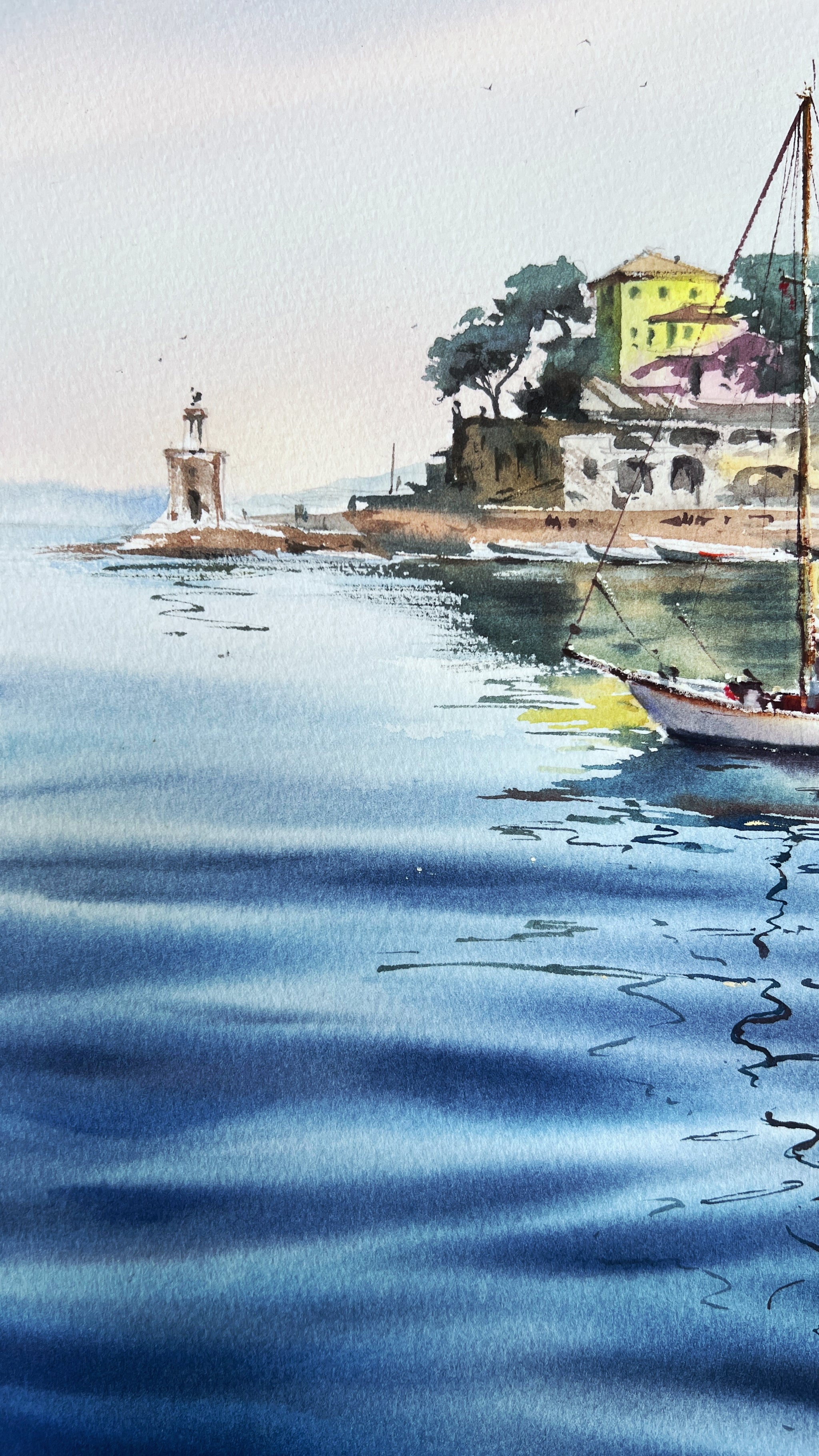 Blue Italian morning. Recco