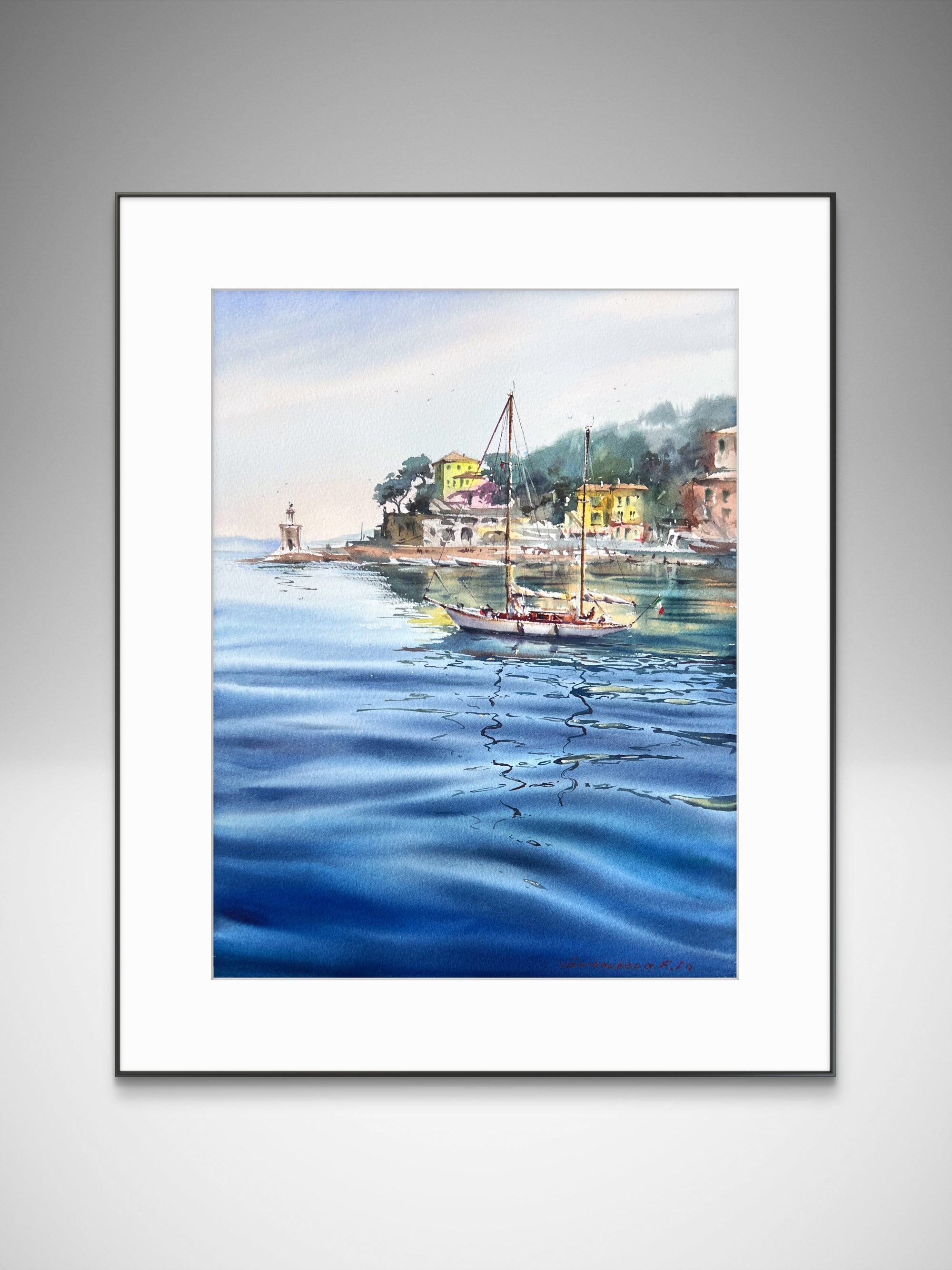 Blue Italian morning. Recco