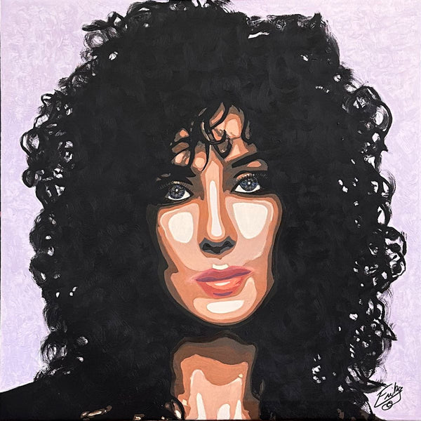 CHER Pensive Stylisée