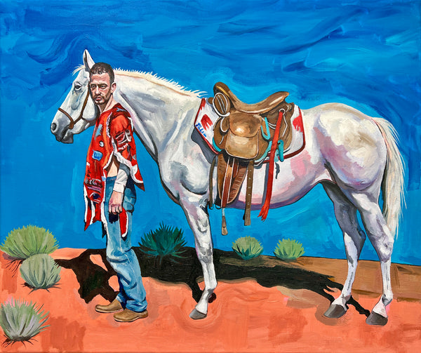 Crimson + White With Red Earth