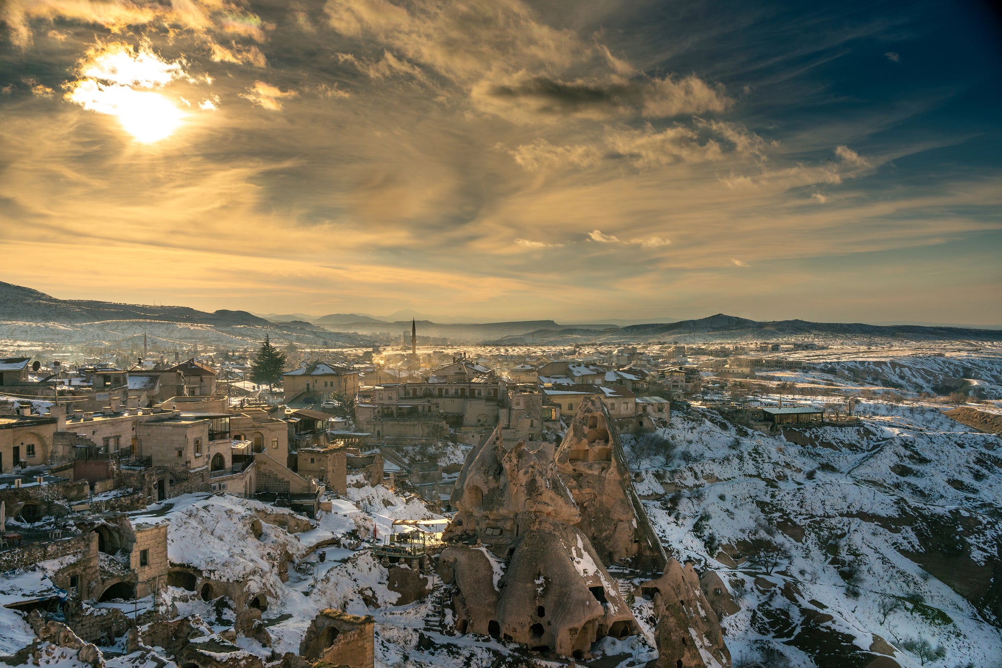 Ethereal Winter in Cappadocia