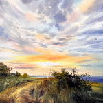 Golden skyline of Cyprus