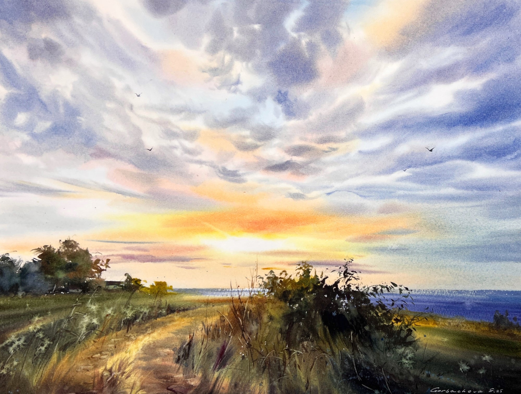 Golden skyline of Cyprus