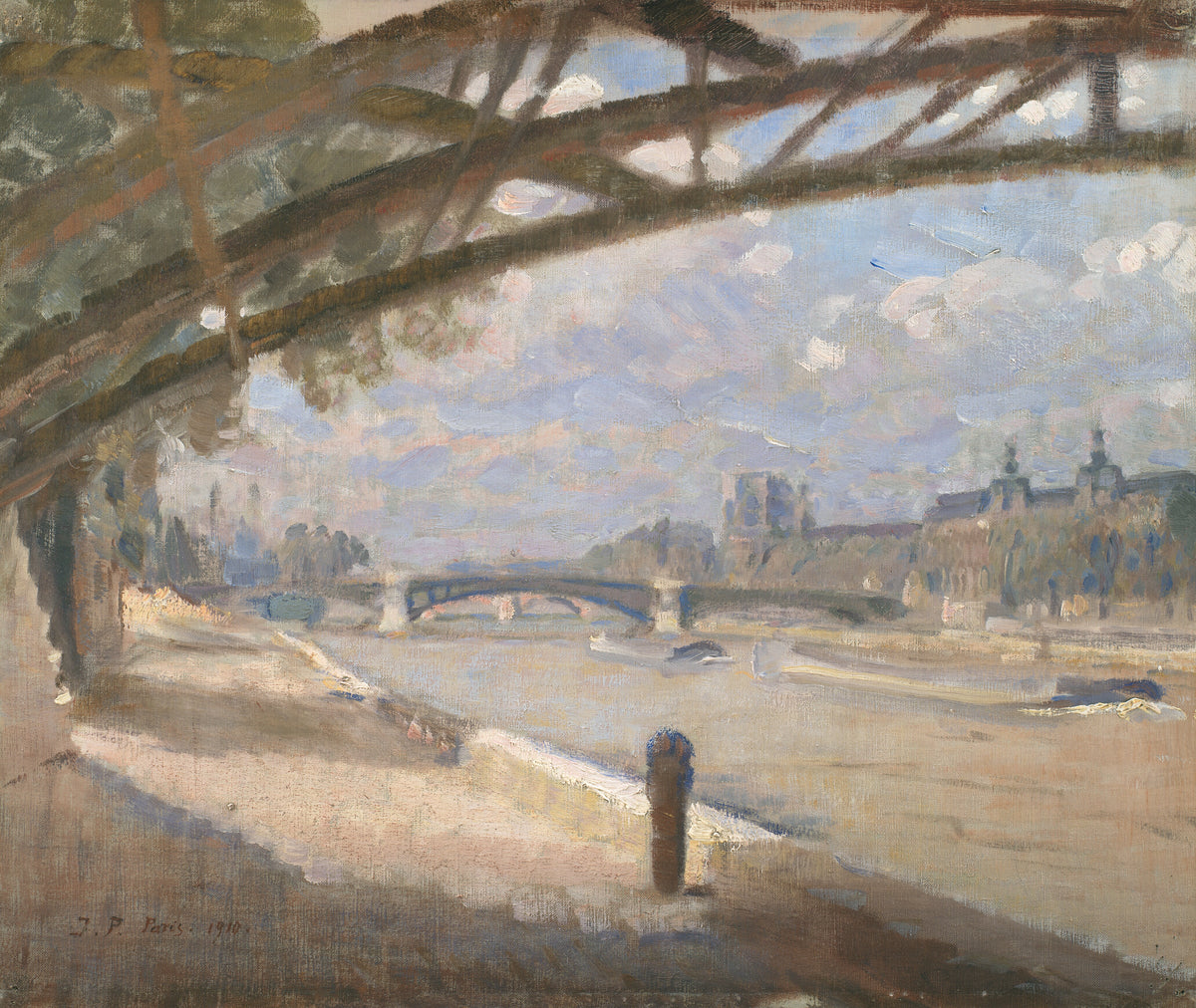 Under the Pont des Arts, Paris: Noon