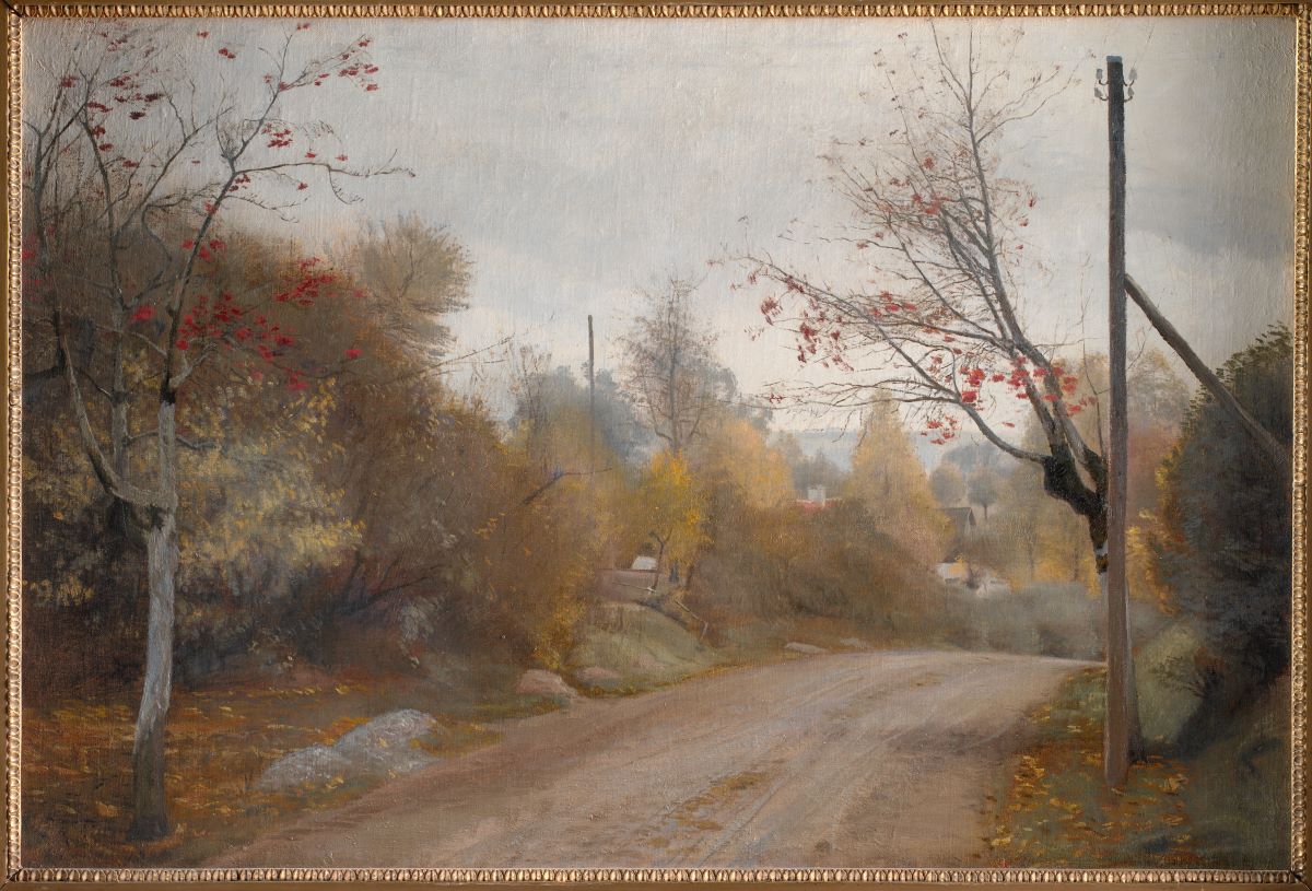 The Road at Mogenstrup, Zealand: Autumn