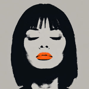 Minimalistic Orange Lips