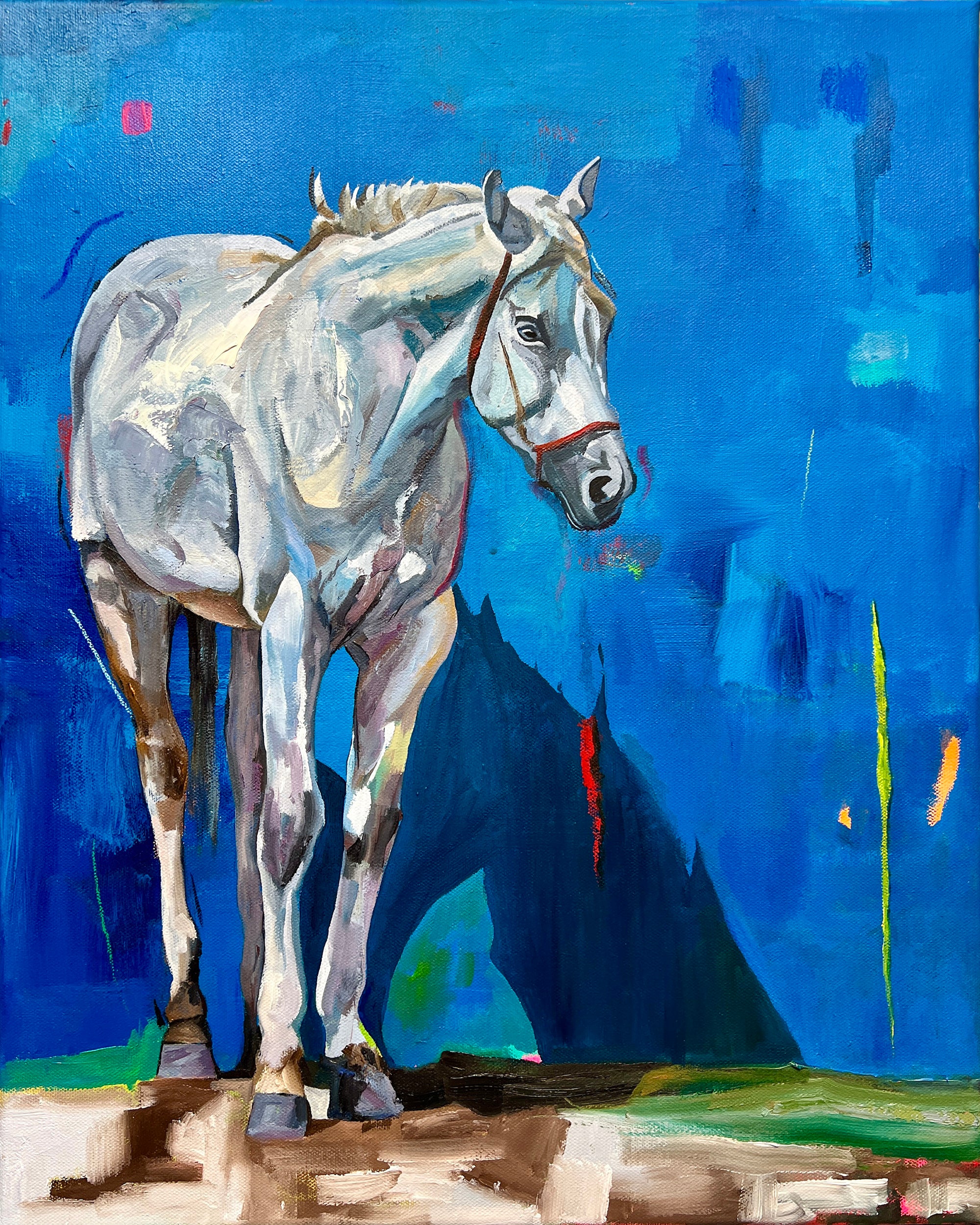 Magnificent Beast With Blue Background