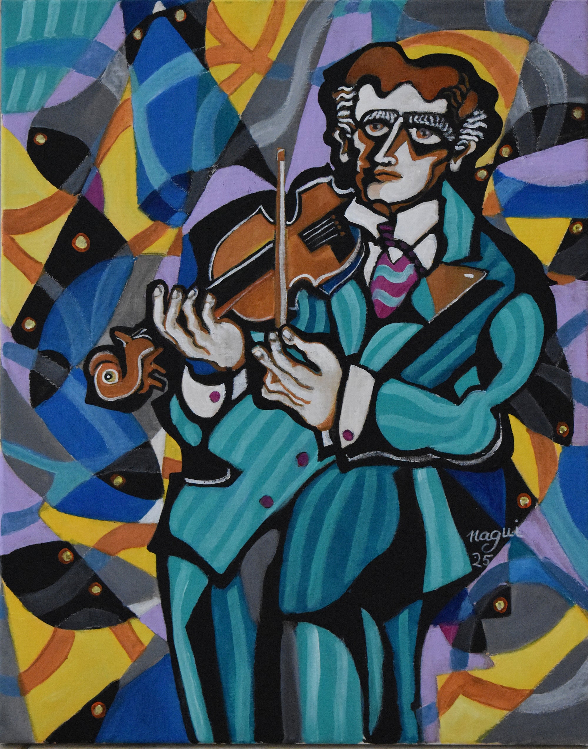 Man With Violin 25