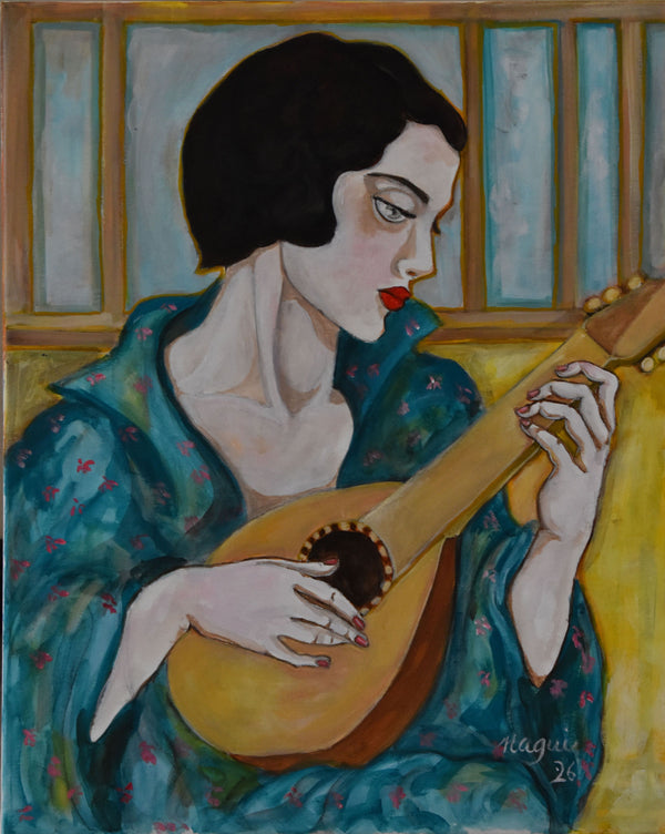 Woman With Lute