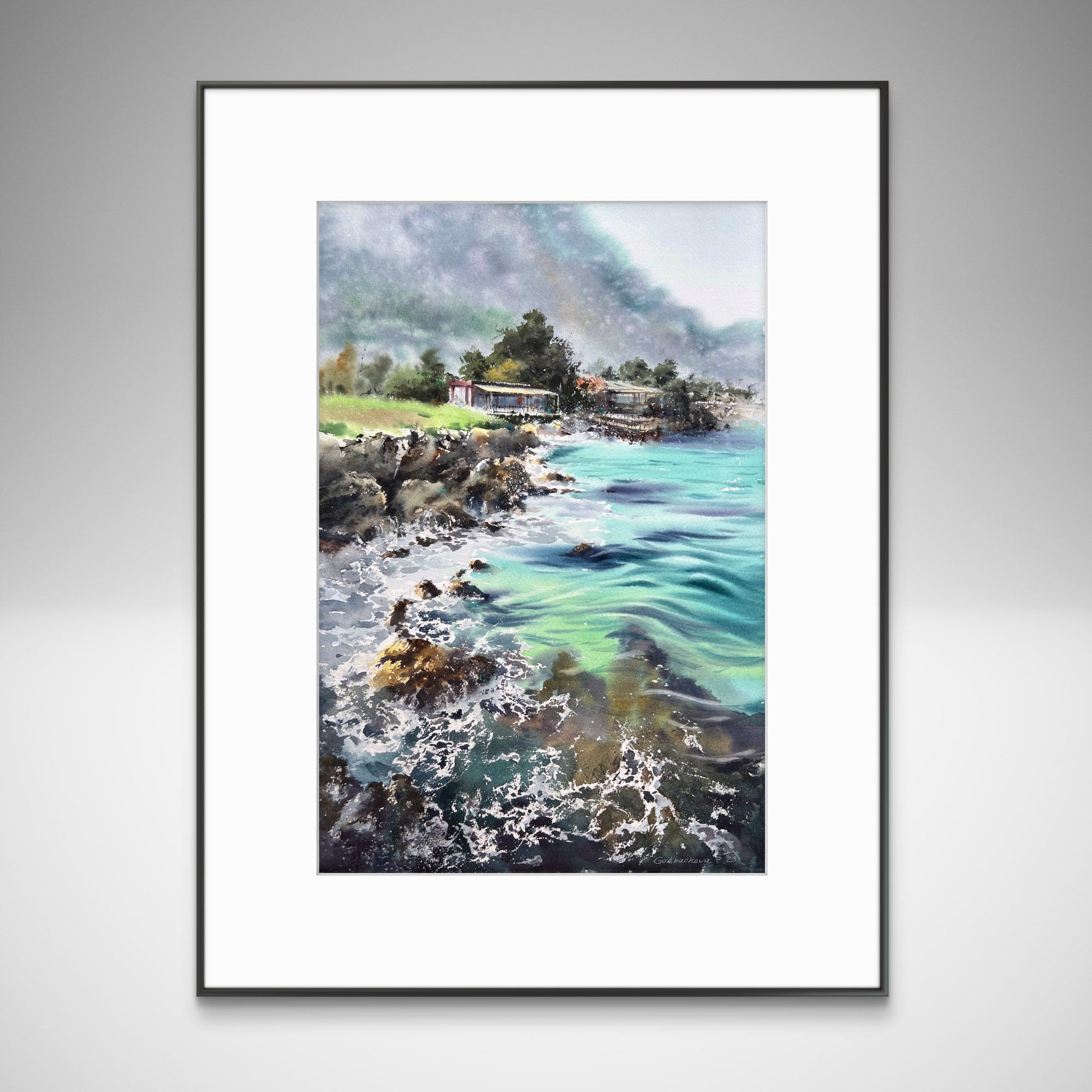 On the sea coast