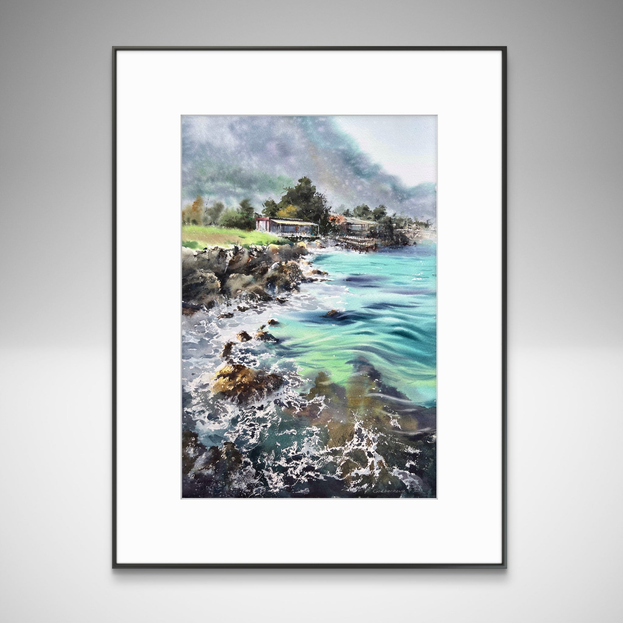On the sea coast