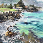 On the sea coast