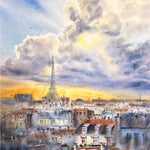 Paris at sunset