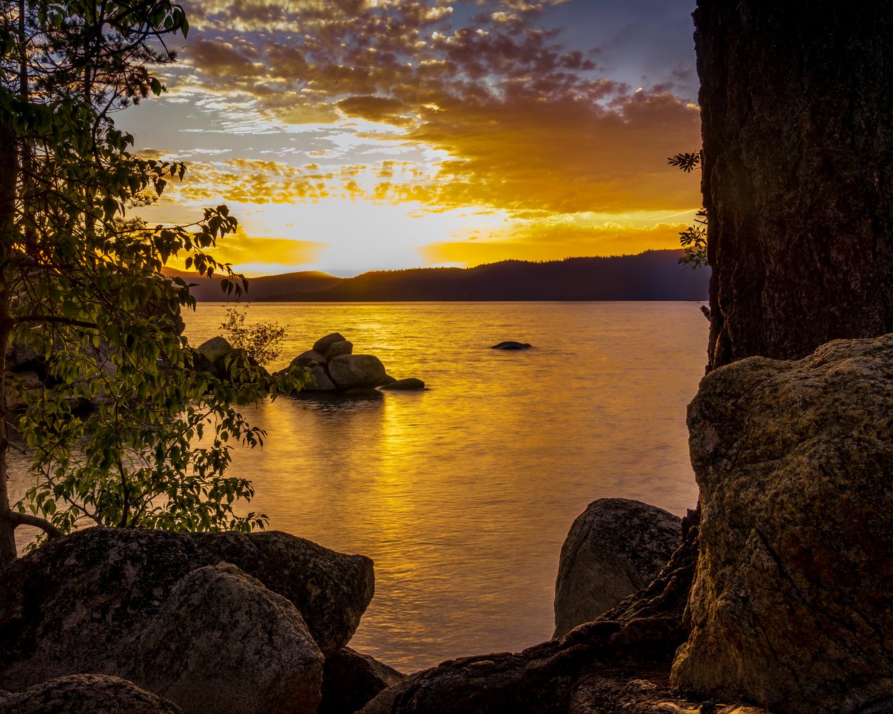 Lake Tahoe Sunset Framed