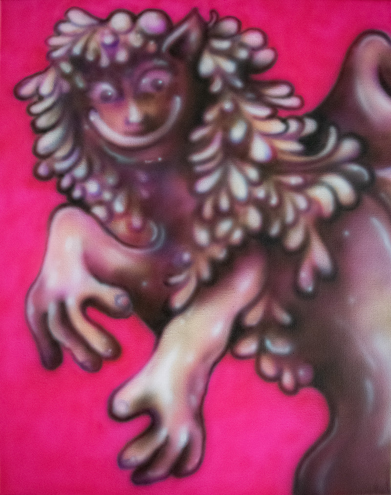 Pink Creature: Original Artwork by Hannah Witner | FASTFRAME Fine Art