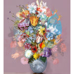 Pink Still Life Under The Blue Sky