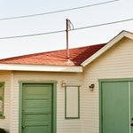 Retro House with Green Trim