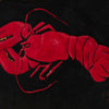 Lobster on Black Background