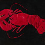 Lobster on Black Background