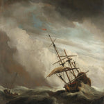 A Ship on the High Seas Caught by a Squall, Known as “The Gust”