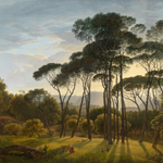 Italian Landscape with Umbrella Pines