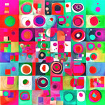 Square, Circles & Lines X