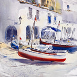 Sunlit Boats of Calella