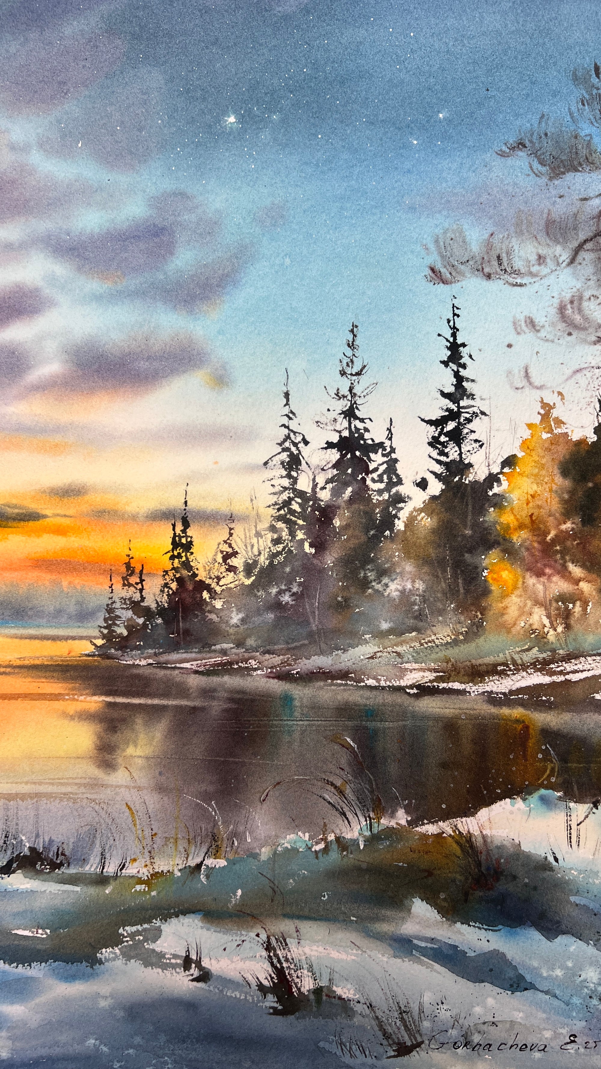 Sunset on the Ice