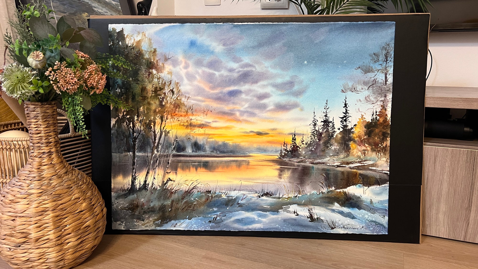 Sunset on the Ice