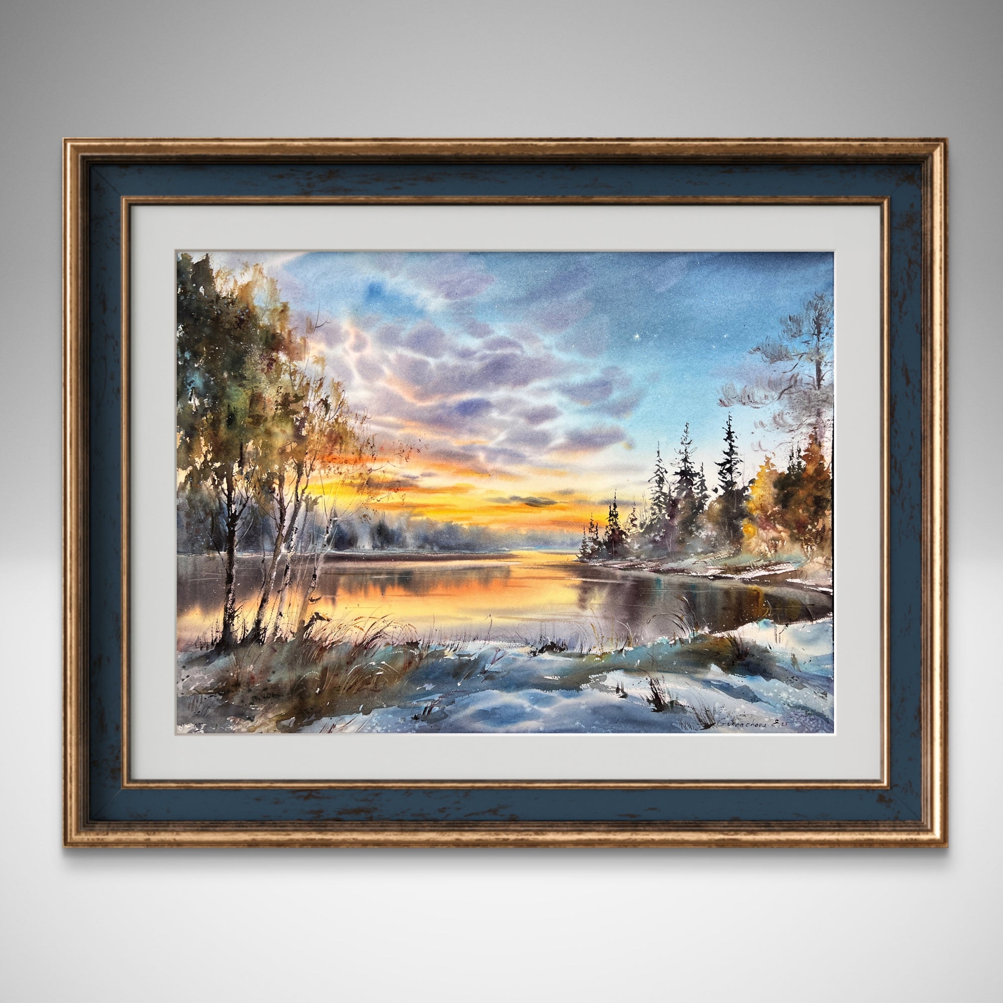 Sunset on the Ice