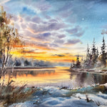 Sunset on the Ice