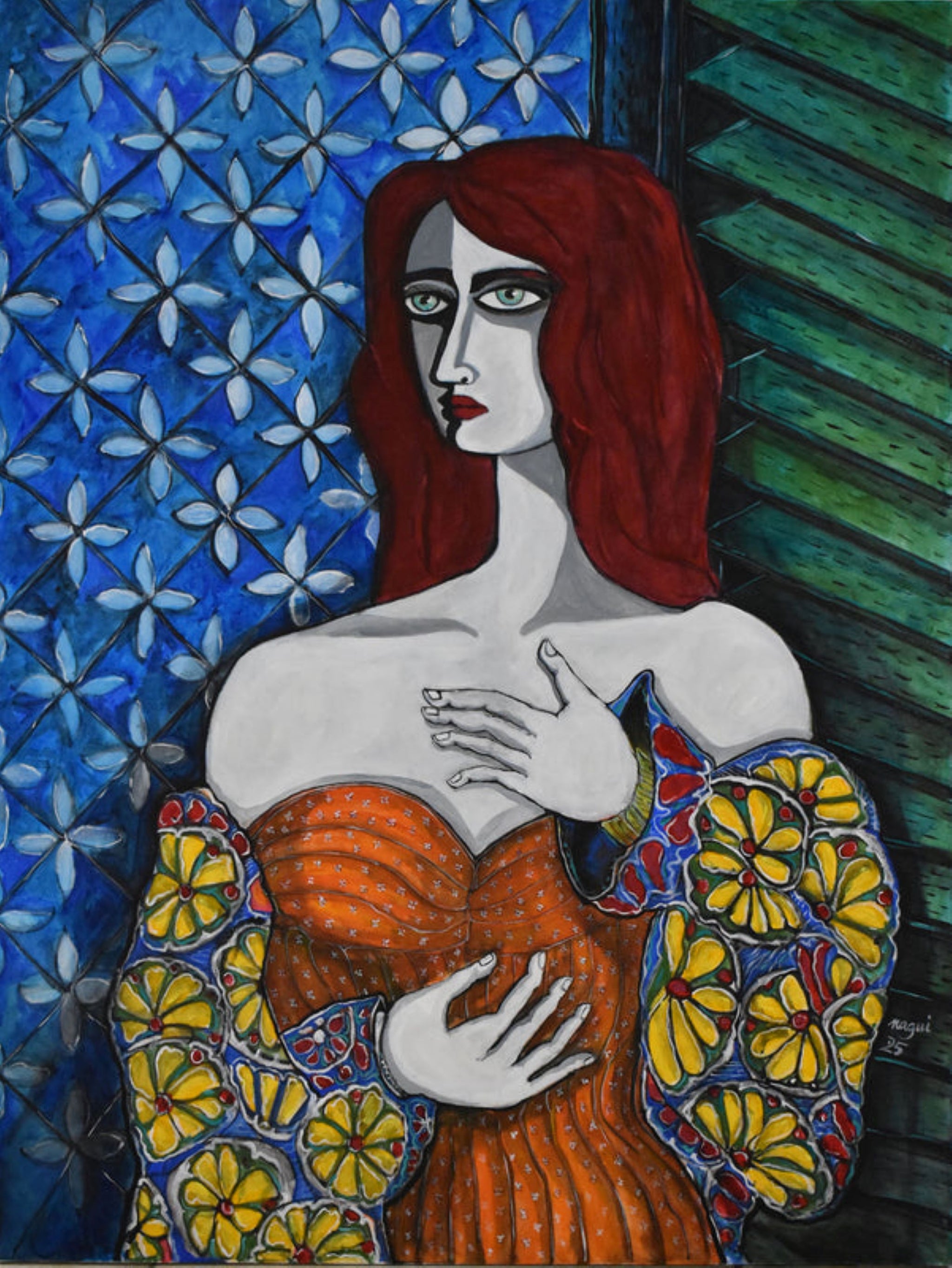 silk dress painting Silk