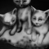 Three Ceramic Kittens
