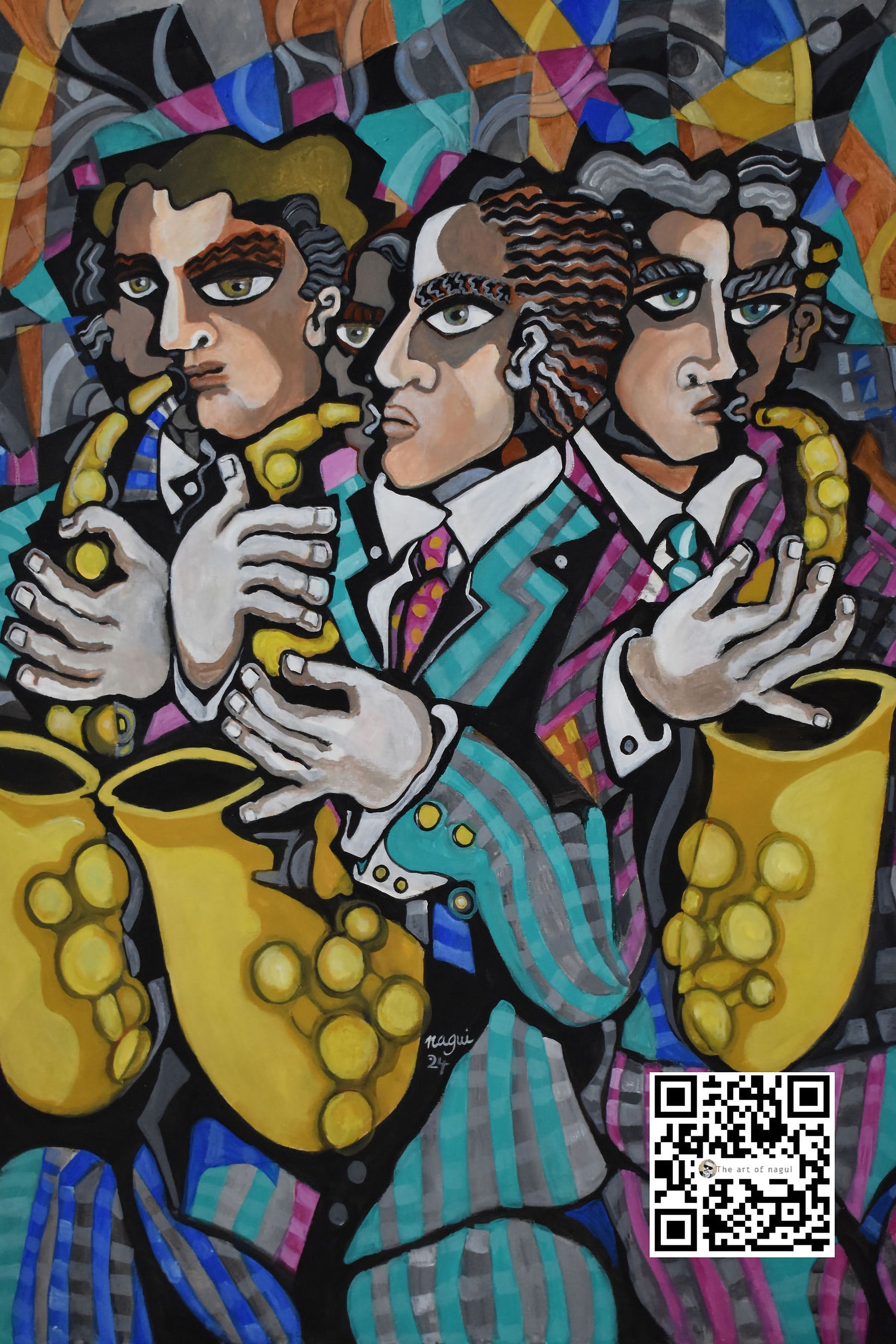 Three Sax Players