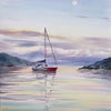 Yacht and Pink Dawn