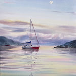 Yacht and Pink Dawn