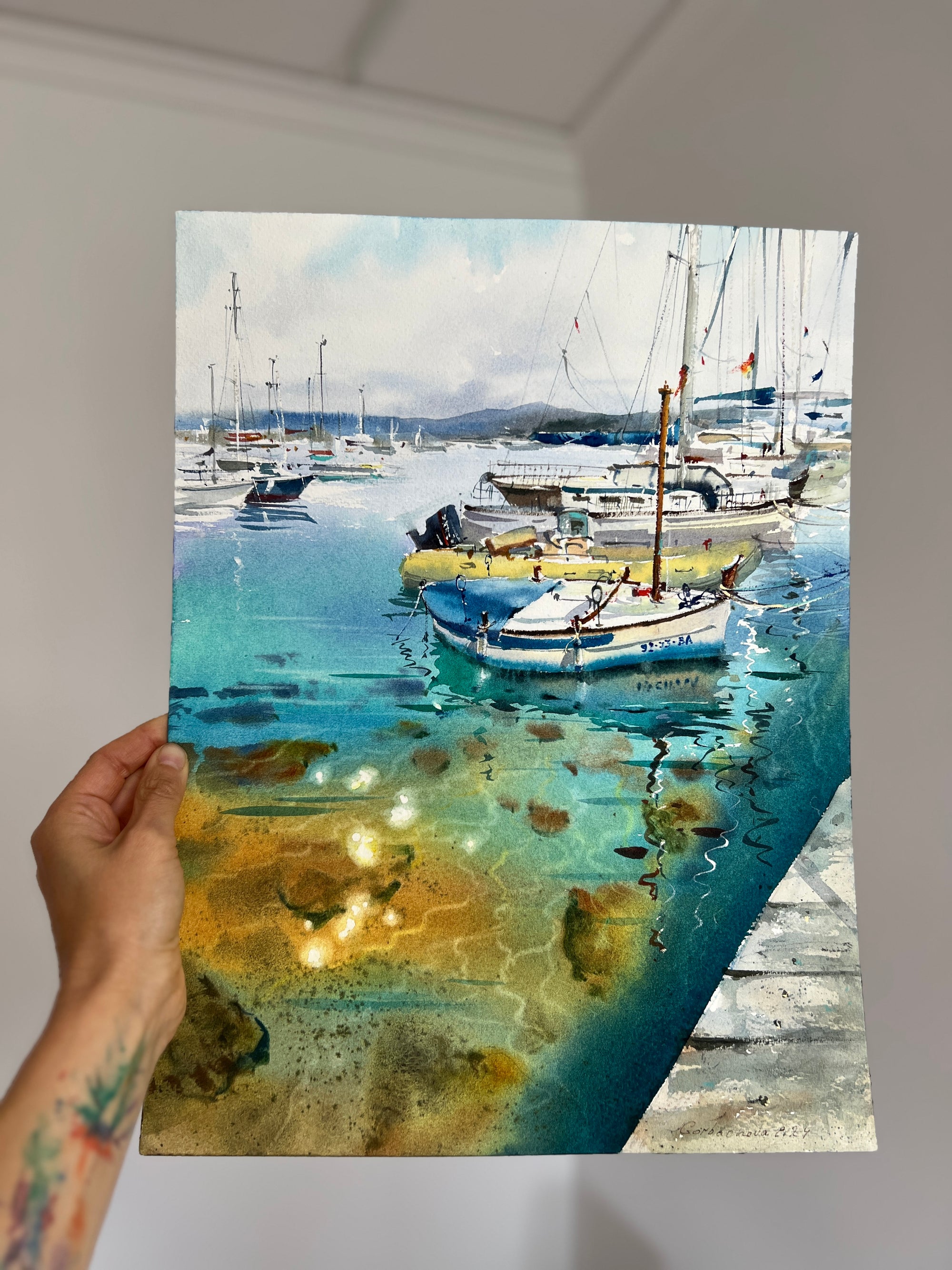 Yachts at anchor #20