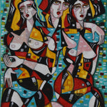 Three Models Posing