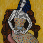 Woman Knitting A Sweater